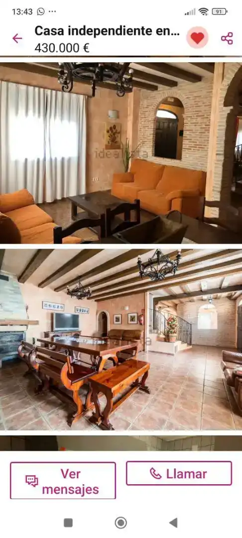 Sala de estar de Casa o chalet en venta en Cantalojas con Parquet, Amueblado y Horno