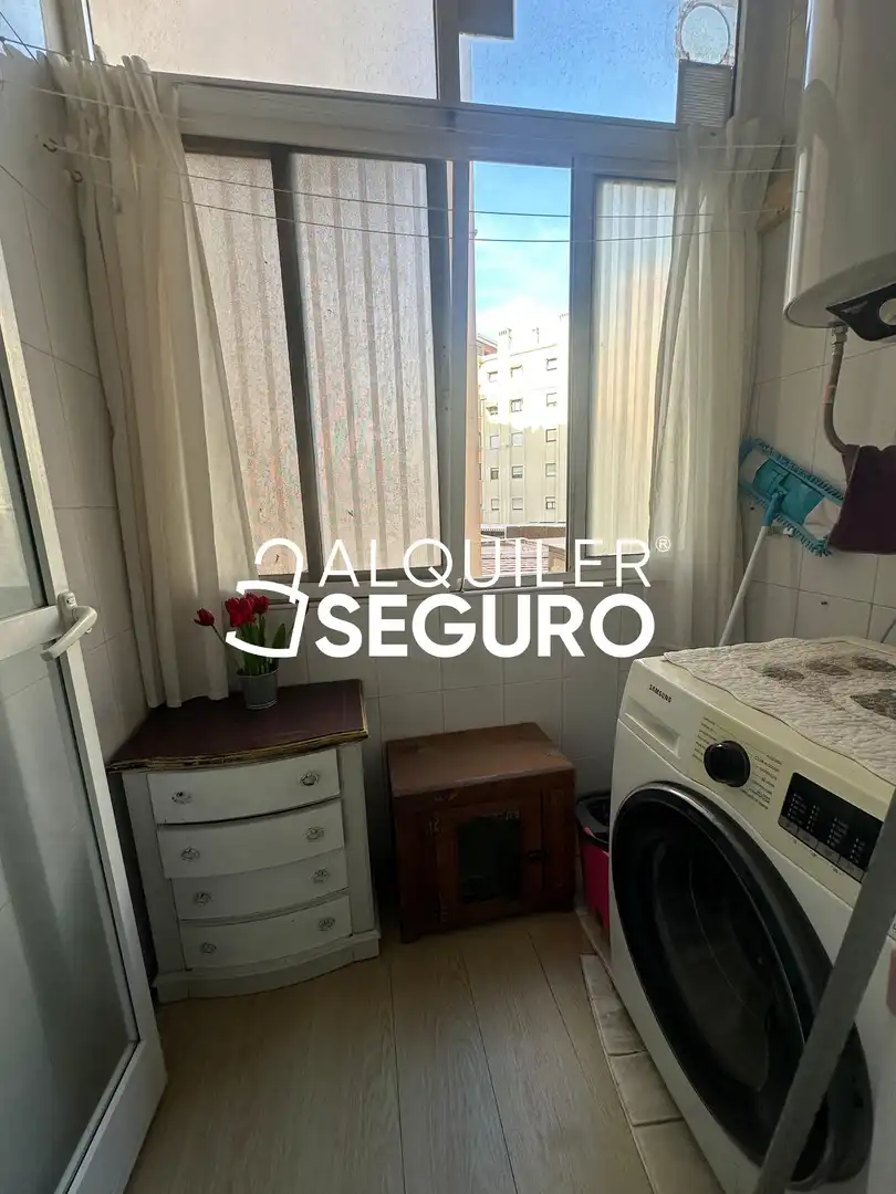 Schlafzimmer von Wohnung zur Miete in Málaga mit Klimaanlage und Möbliert