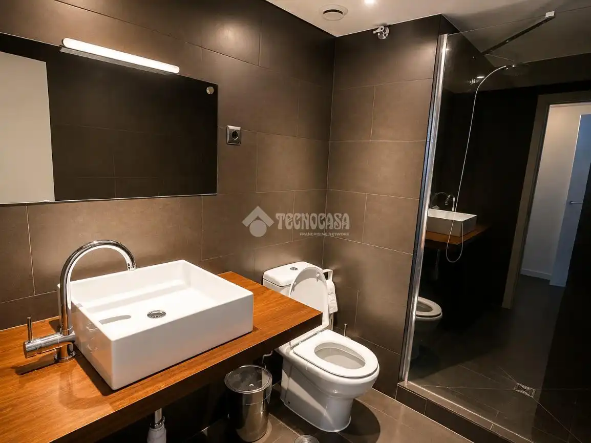 Badezimmer von Loft zur Miete in Madrid mit Terrasse