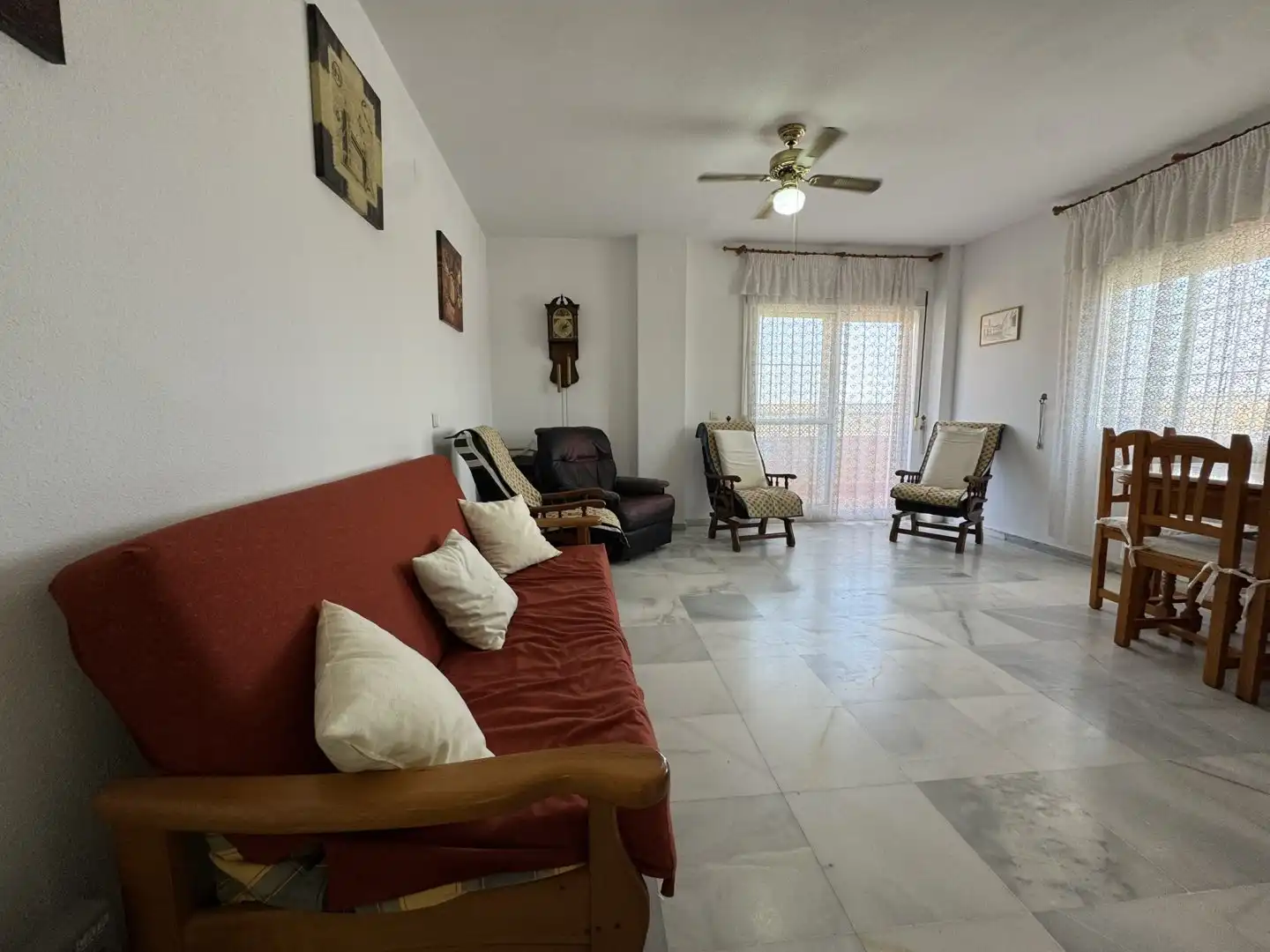 Living room of Flat for sale in Chipiona  with Swimming Pool, Furnished and Balcony