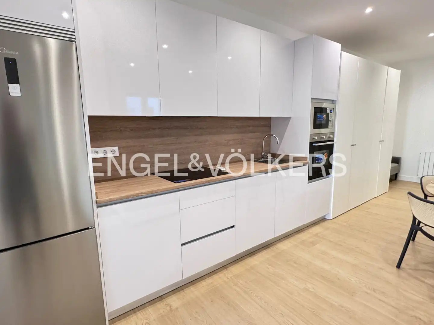 Kitchen of Flat for rent in Madrid  with Air Conditioner, Heating and Furnished