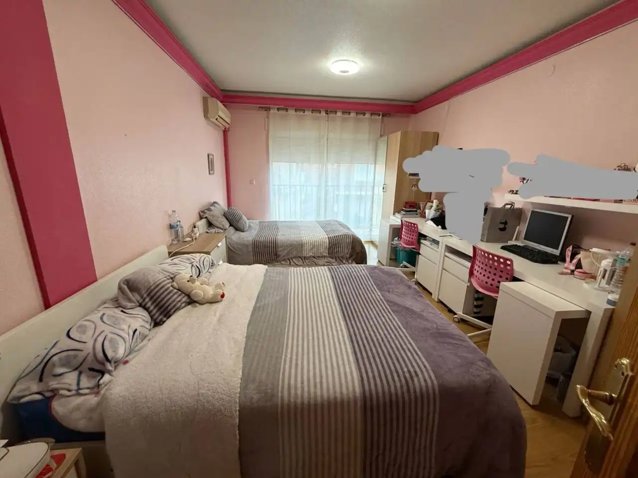 Bedroom of Flat for sale in Archena  with Air Conditioner and Balcony
