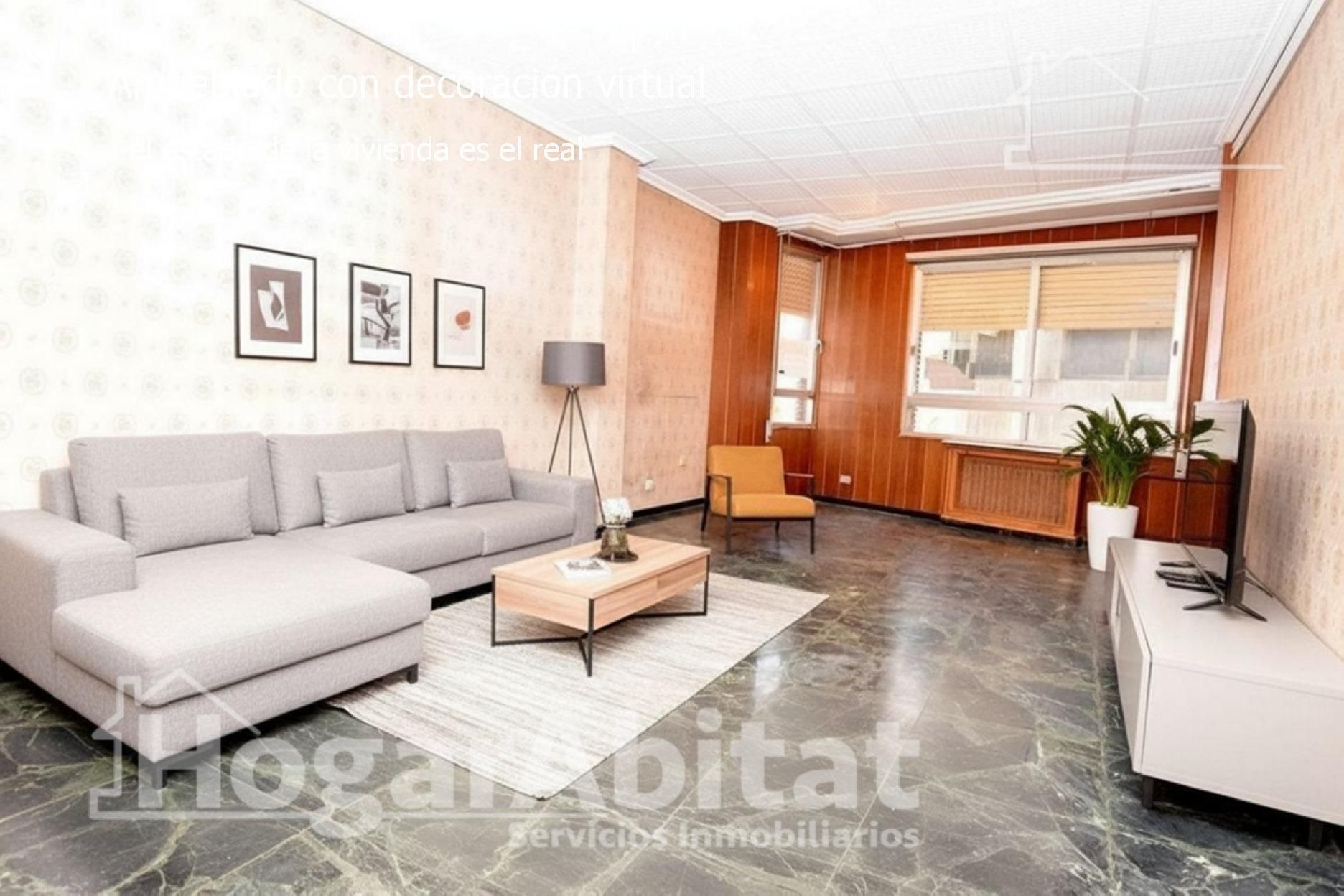 Living room of Flat for sale in Castellón de la Plana / Castelló de la Plana  with Heating and Balcony