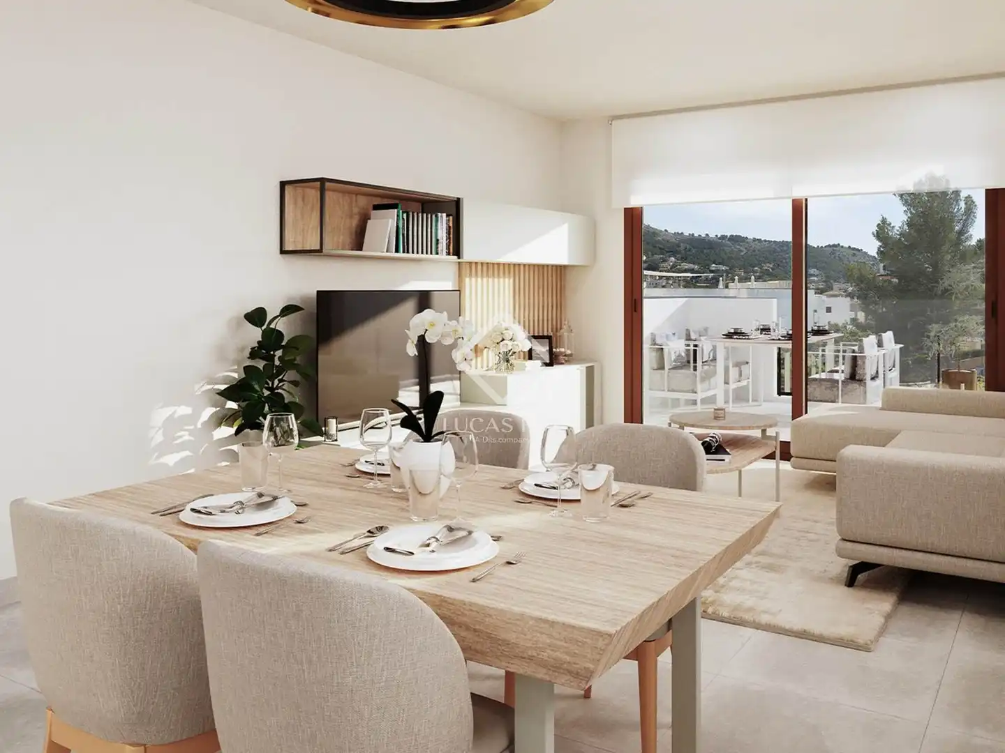 Sala de estar de Piso en venta en Capdepera con Aire acondicionado, Calefacción y Terraza