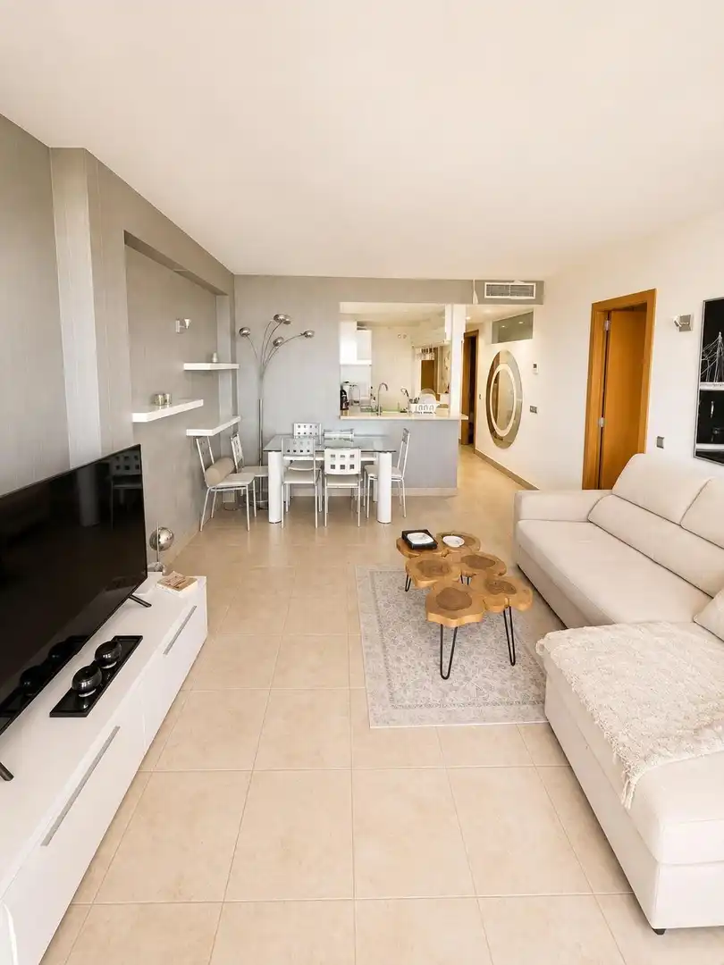 Sala de estar de Apartamento en venta en Benalmádena con Aire acondicionado, Jardín privado y Terraza