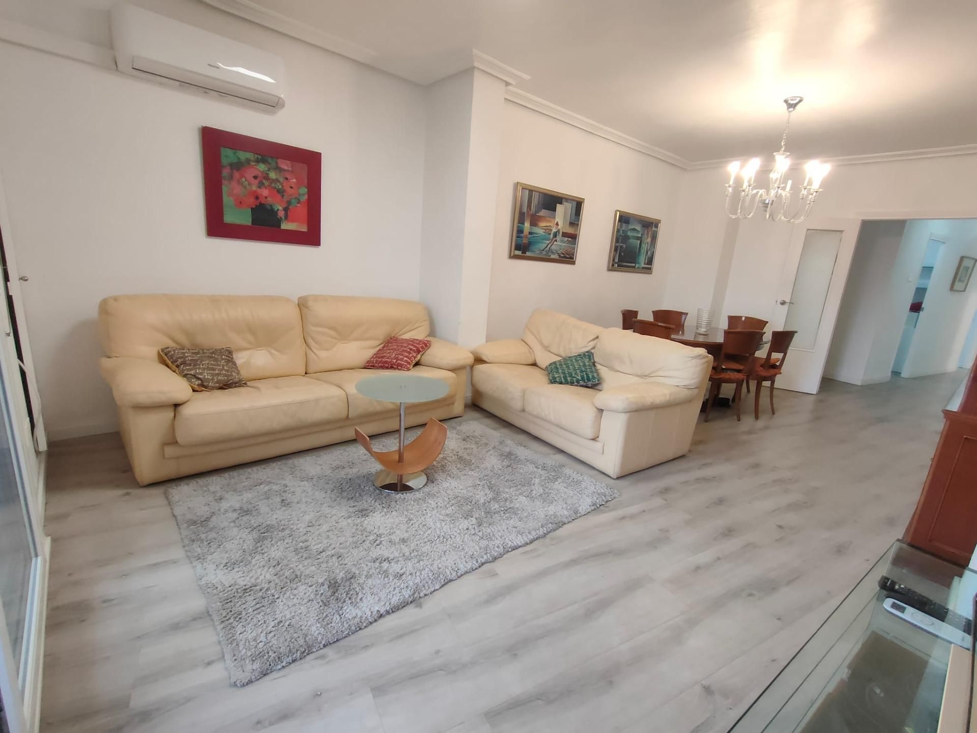Living room of Flat to rent in  Murcia Capital  with Parquet flooring, Terrace and Storage room