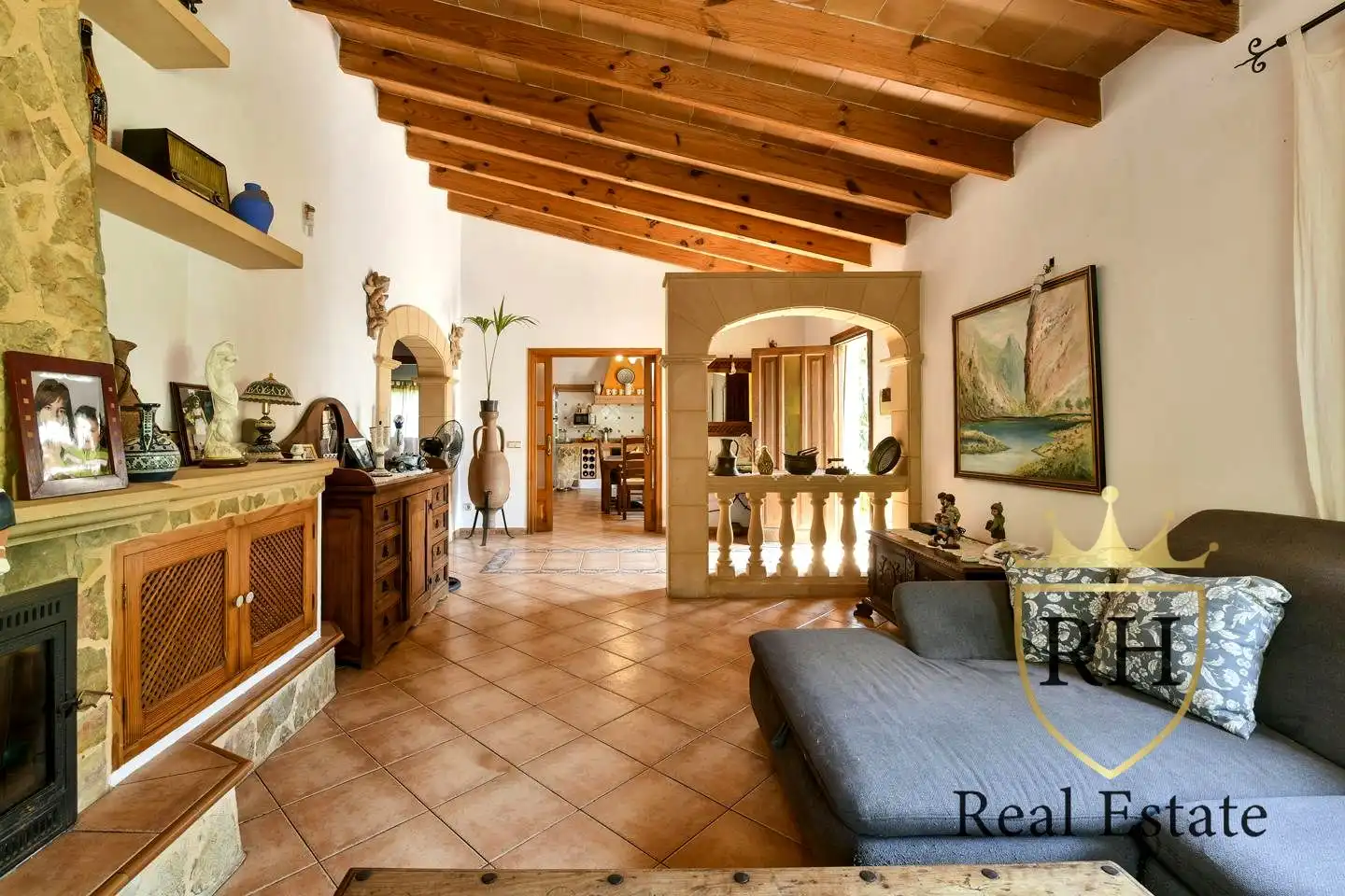 Sala de estar de Finca rústica en venta en Artà con Jardín privado, Terraza y Trastero