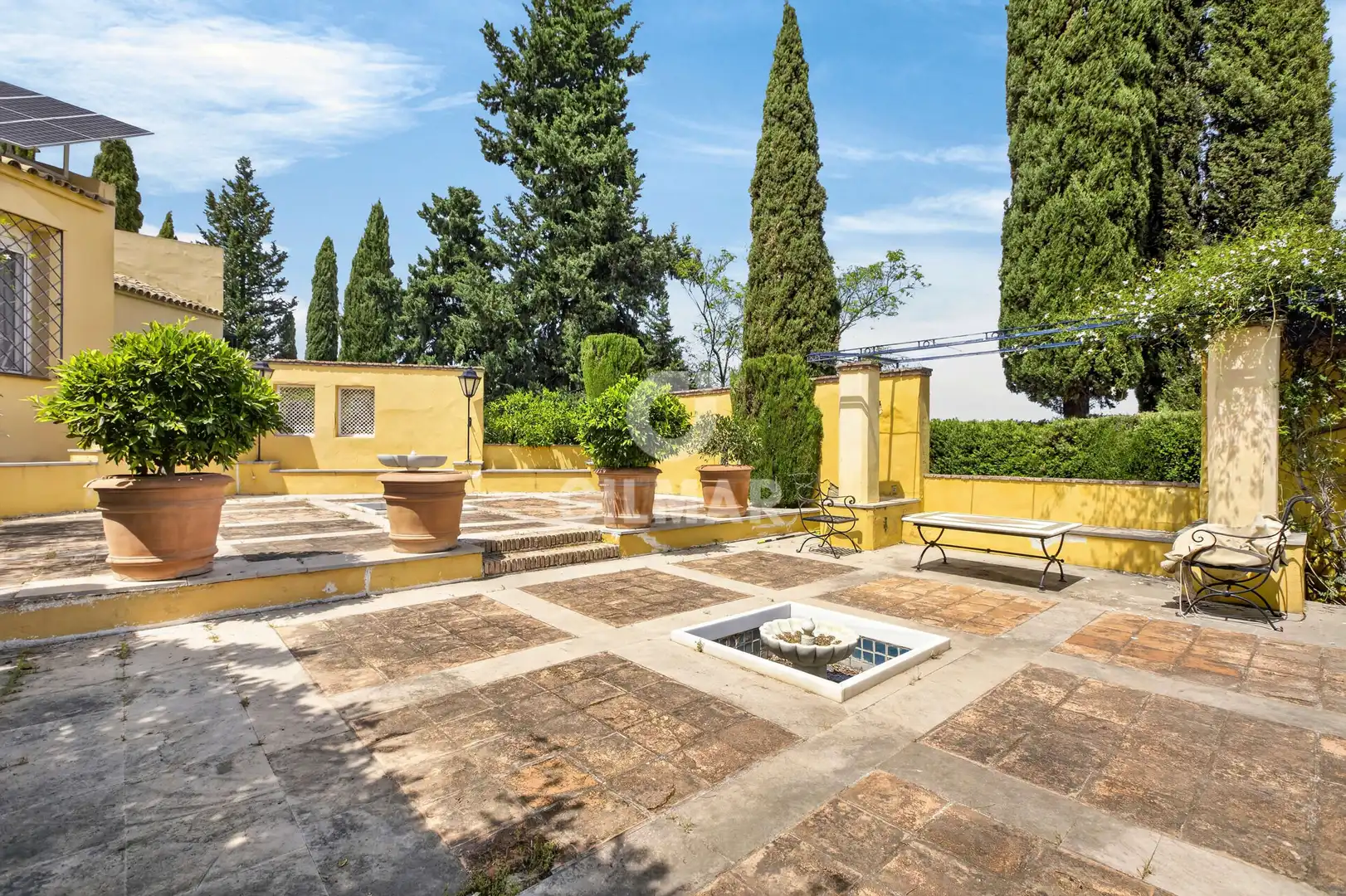Garden of Houses for sale in Tomares  with Heating, Private garden and Swimming Pool