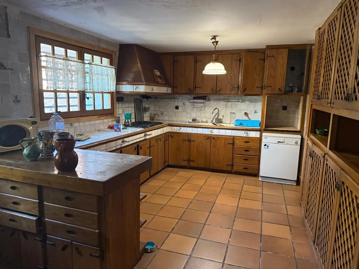 Cocina de Finca rústica en venta en El Pont d'Armentera con Parquet, Piscina y Balcón