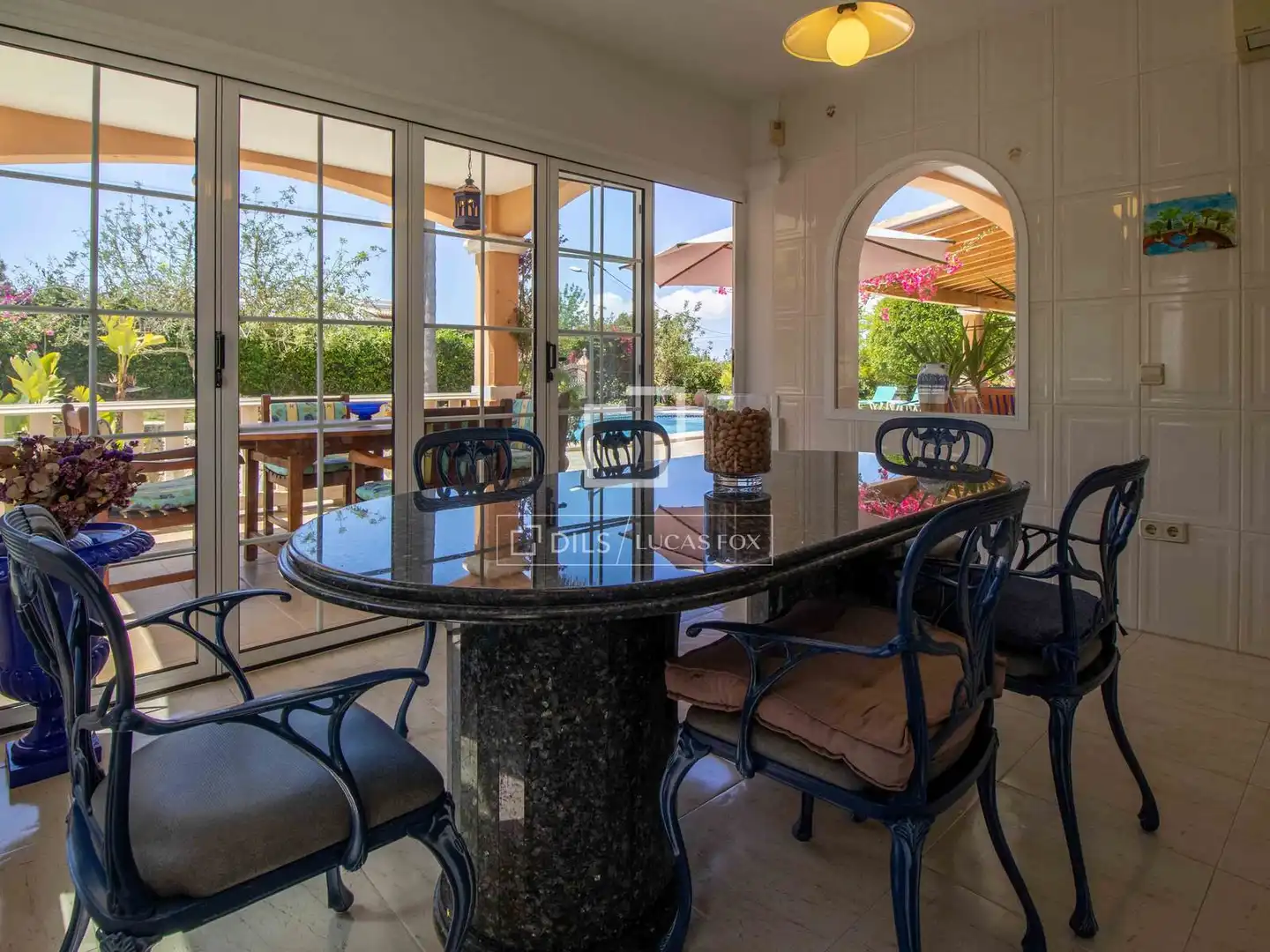 Terraza de Casa o chalet en venta en Santa Eulària des Riu con Aire acondicionado, Calefacción y Jardín privado