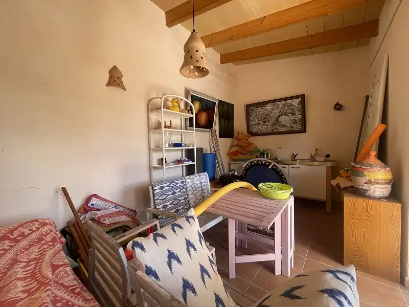Sala d'estar de Casa o xalet en venda en Porreres amb Calefacció, Jardí privat i Terrassa