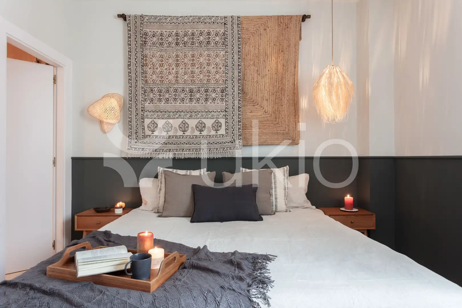 Dormitori de Apartament de lloguer en Madrid amb Aire condicionat, Calefacció i Forn