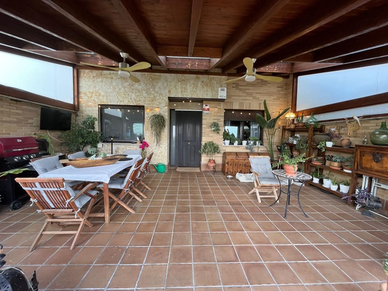 Terrace of Single-family semi-detached for sale in Cabrerizos  with Air Conditioner, Heating and Private garden