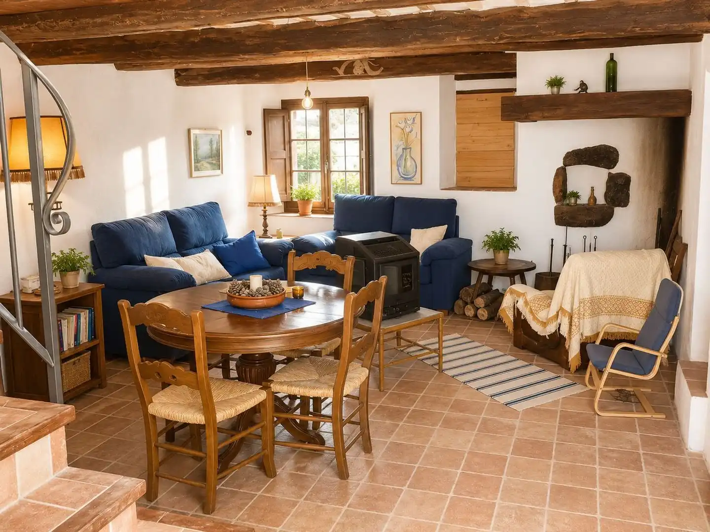 Sala d'estar de Finca rústica en venda en Santa Coloma de Farners amb Jardí privat i Terrassa