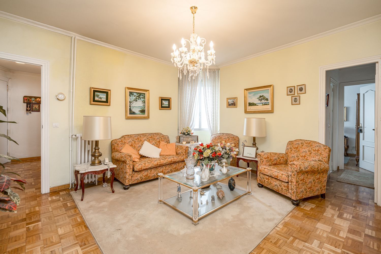 Living room of Apartment for sale in  Madrid Capital  with Heating
