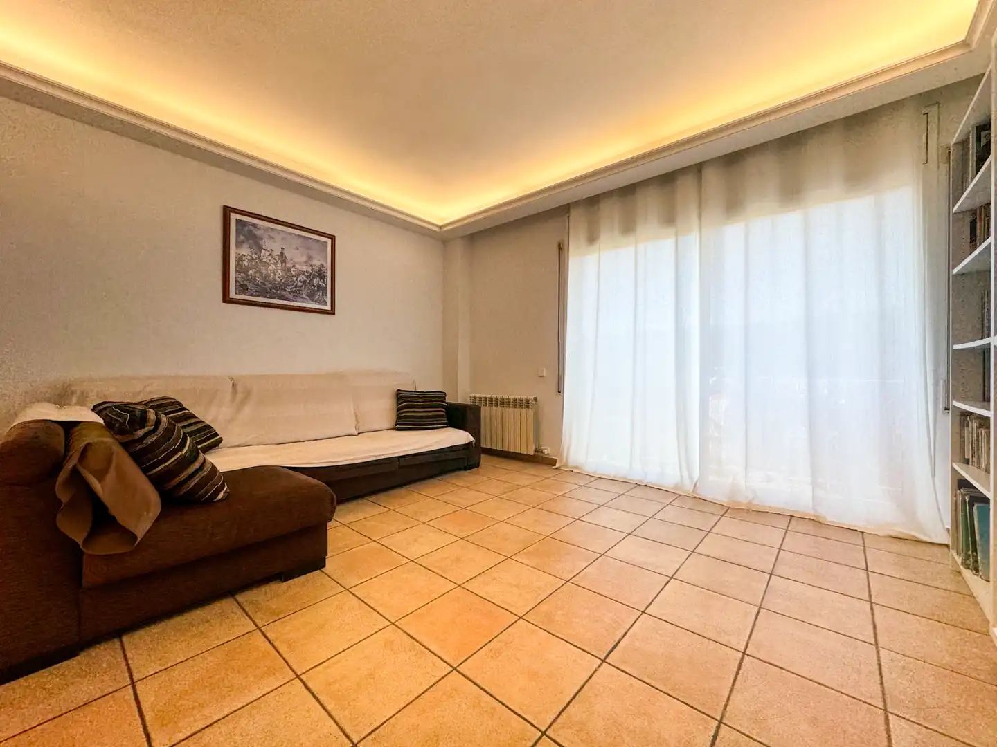 Wohnzimmer von Dachboden zum Verkauf in Sentmenat mit Klimaanlage, Heizung und Balkon