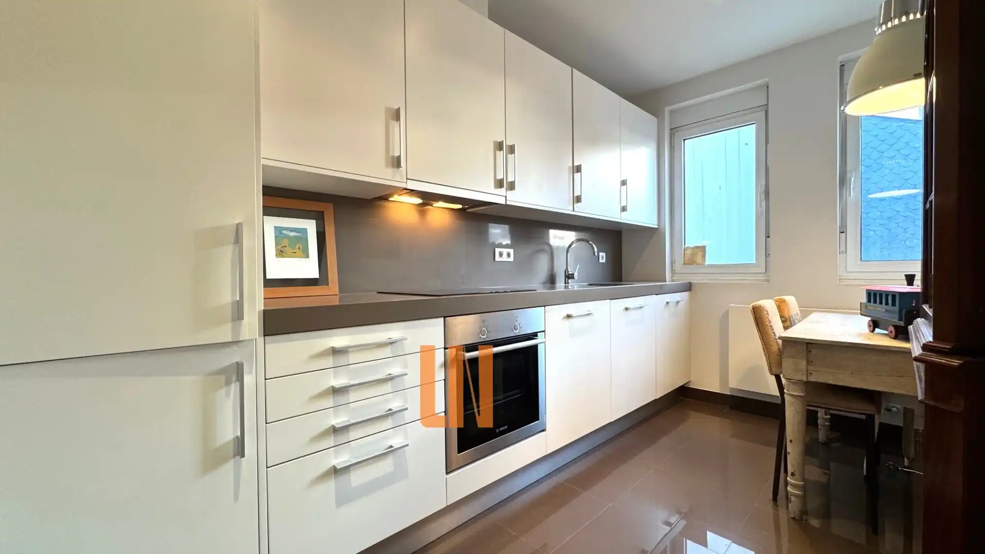 Kitchen of Flat for sale in Lugo  with Heating, Oven and Washing machine