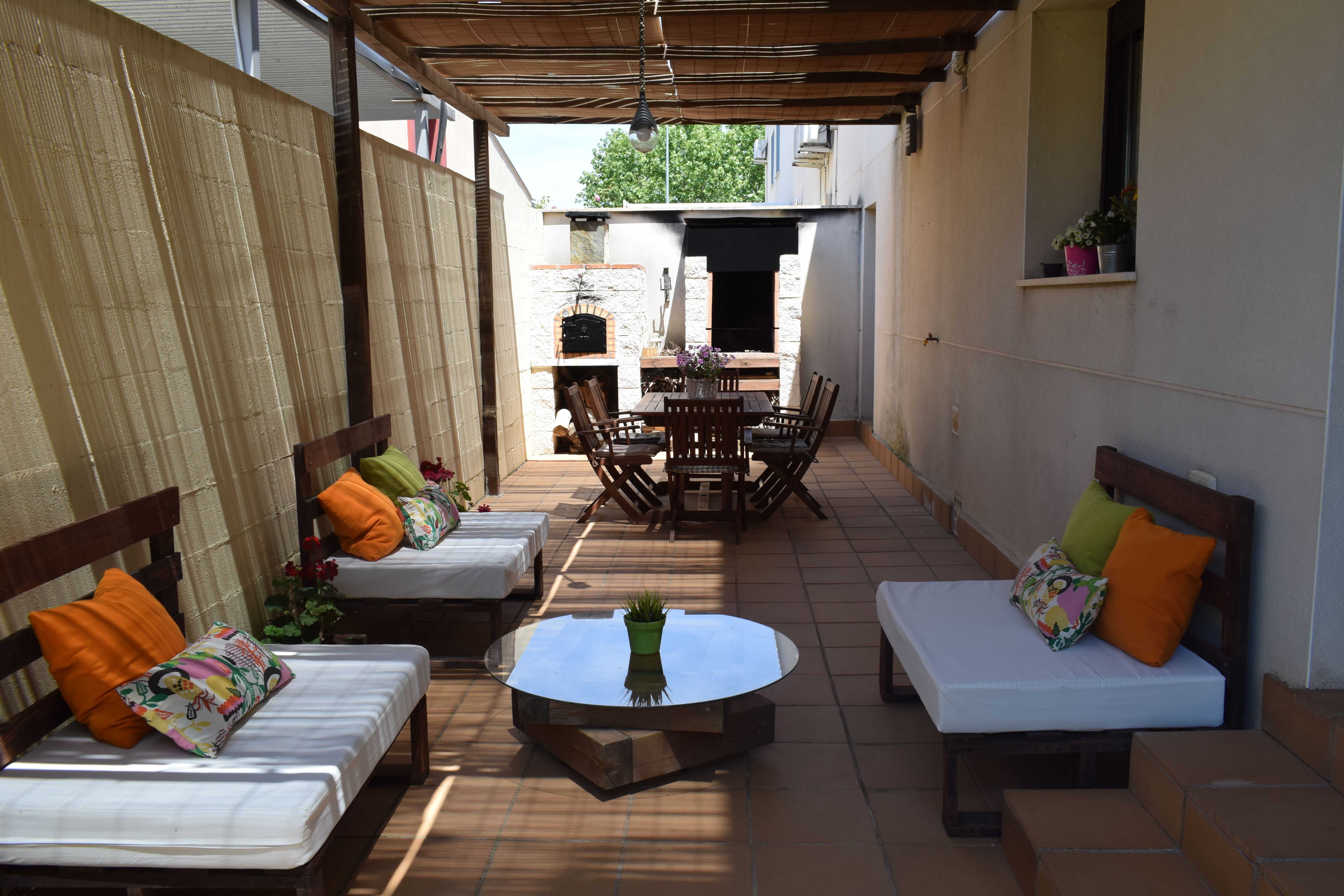 Terrace of Single-family semi-detached for sale in Carrión de Calatrava  with Heating, Private garden and Parquet flooring