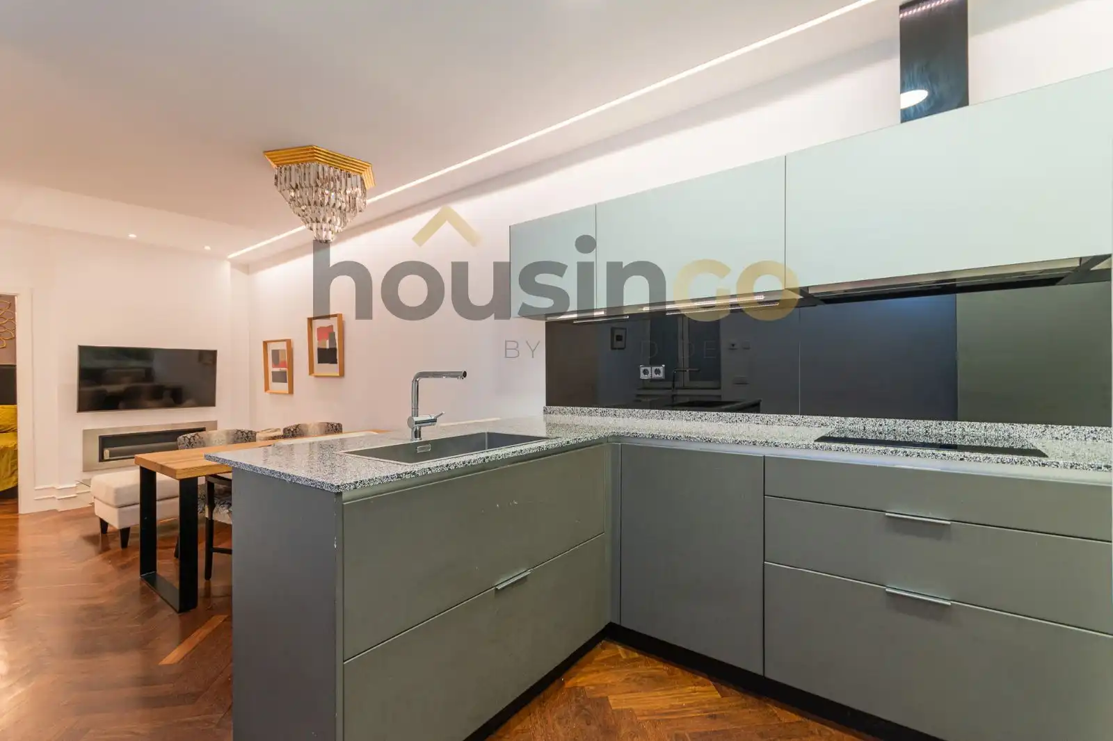 Küche von Wohnung zur Miete in Madrid mit Heizung und Möbliert