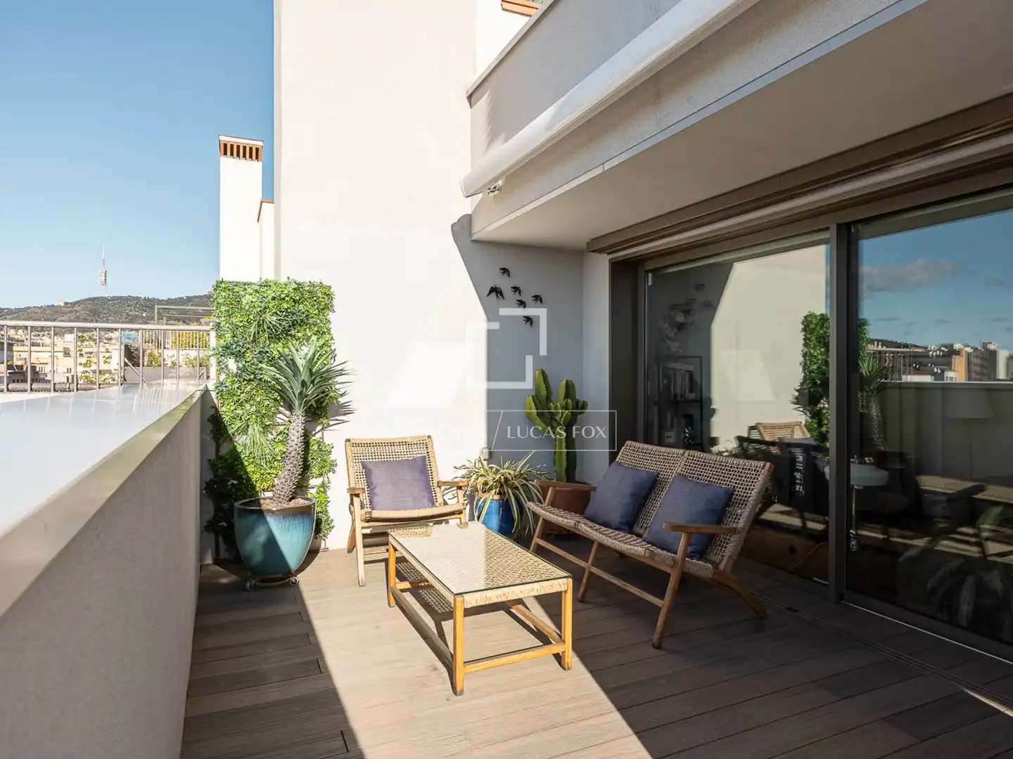 Terrasse von Dachboden zum Verkauf in Barcelona mit Klimaanlage, Heizung und Terrasse