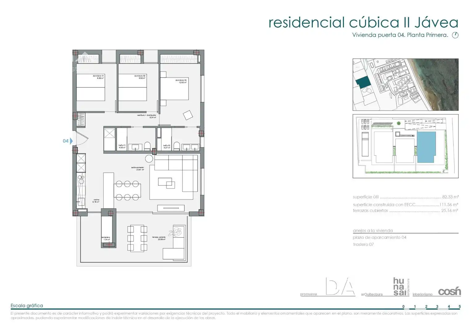 Apartament en venda en Jávea / Xàbia amb Aire condicionat, Terrassa i Traster