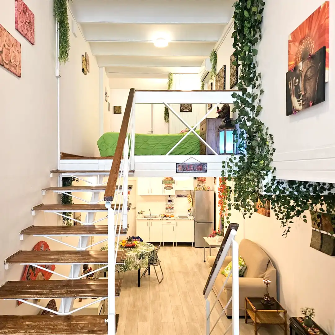Terrasse von Loft zum Verkauf in Barcelona mit Klimaanlage und Ofen