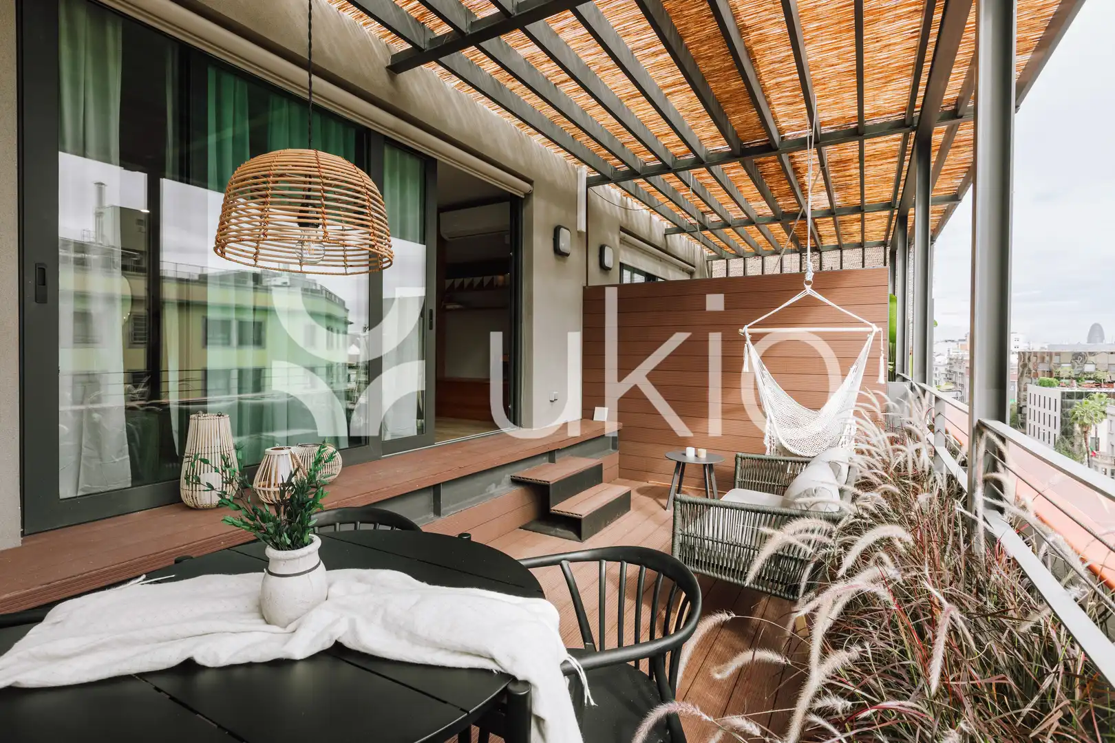 Terrace of Apartments for rent in Barcelona  with Air Conditioner, Heating and Terrace
