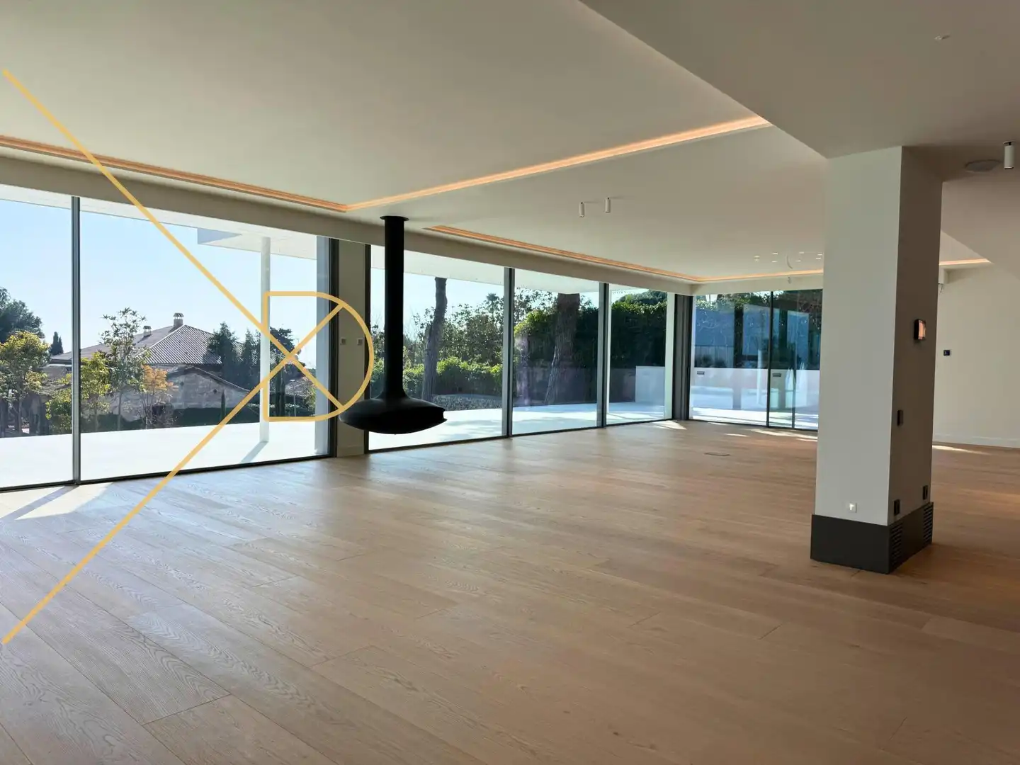 Sala de estar de Casa o chalet en venta en Barcelona con Aire acondicionado, Calefacción y Jardín privado