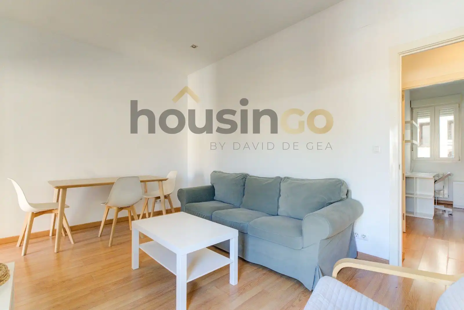 Wohnzimmer von Dachboden zur Miete in Madrid mit Klimaanlage, Heizung und Parkett
