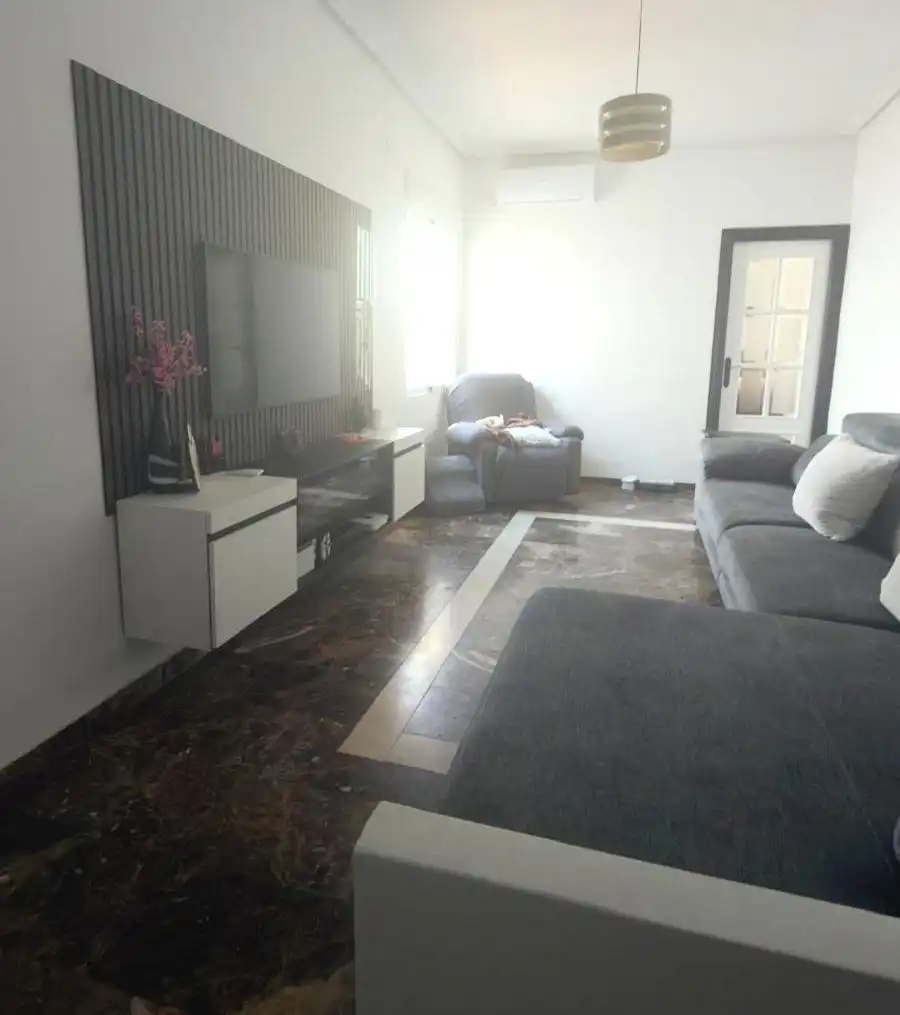Sala d'estar de Casa adosada en venda en La Unión amb Aire condicionat, Jardí privat i Terrassa