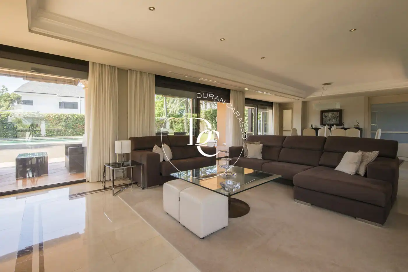 Sala d'estar de Casa o xalet de lloguer en Sitges amb Aire condicionat, Calefacció i Jardí privat