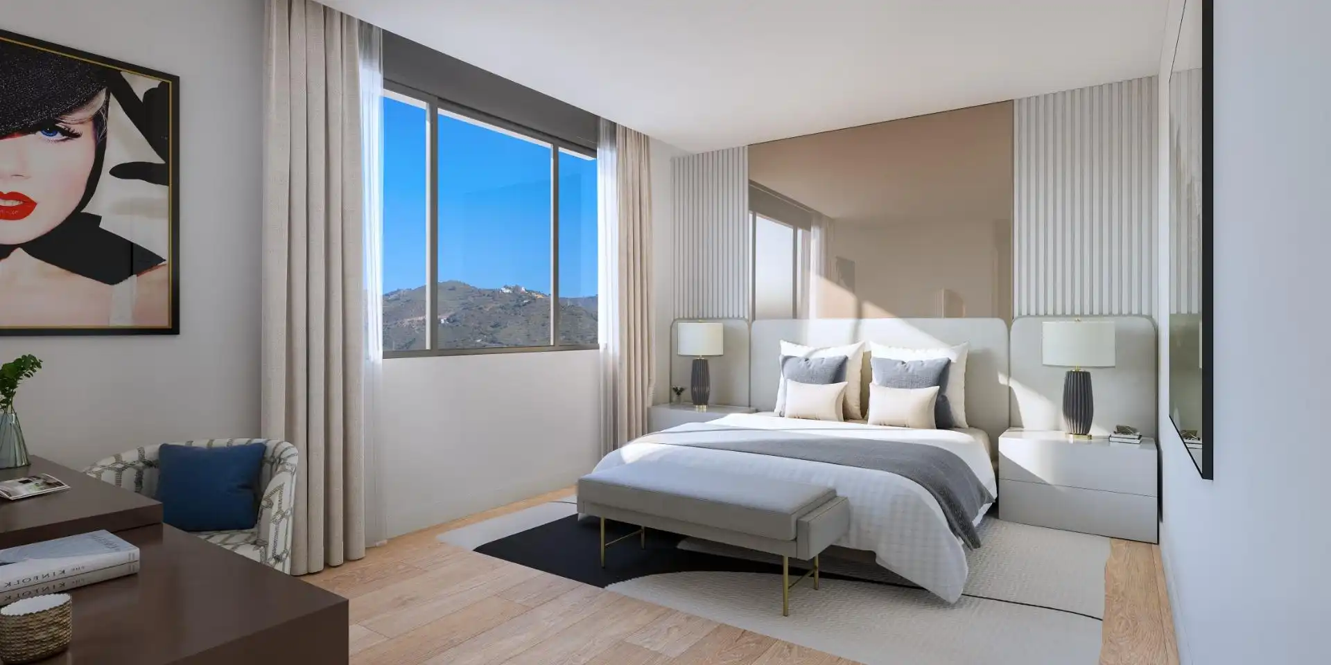 Dormitori de Apartament en venda en Marbella amb Aire condicionat, Calefacció i Jardí privat