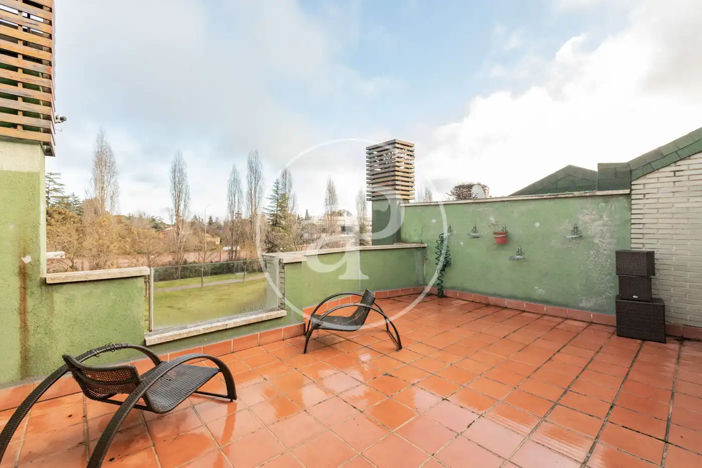 Terrace of Detached homes for sale in Madrid  with Air Conditioner, Heating and Private garden