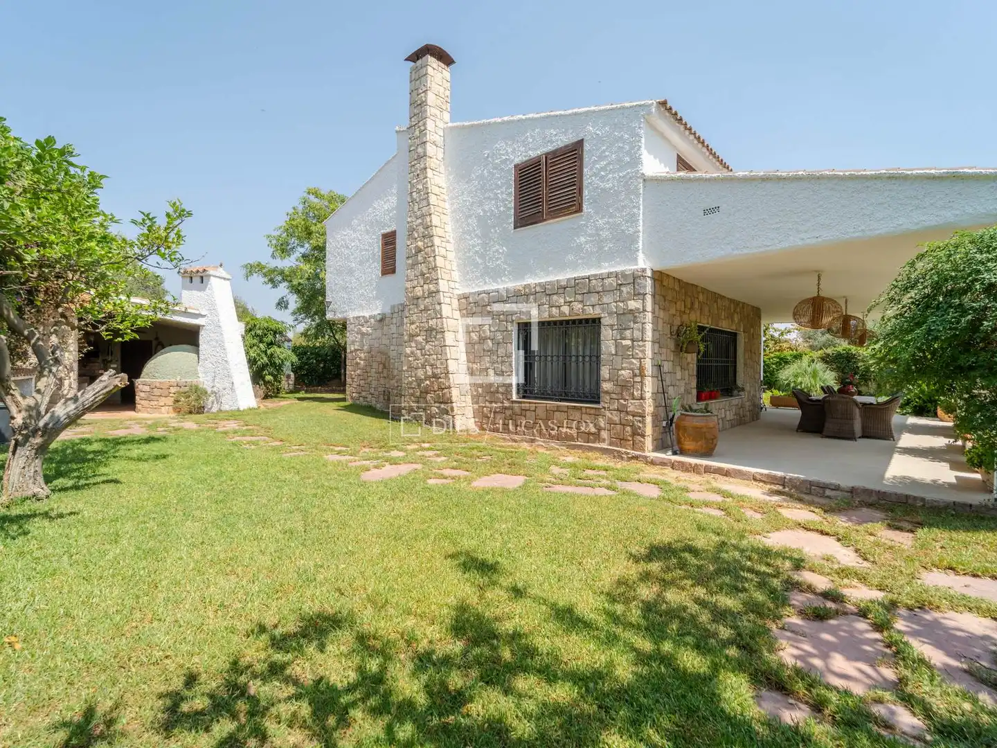 Jardín de Casa o chalet en venta en Godella con Aire acondicionado, Jardín privado y Terraza