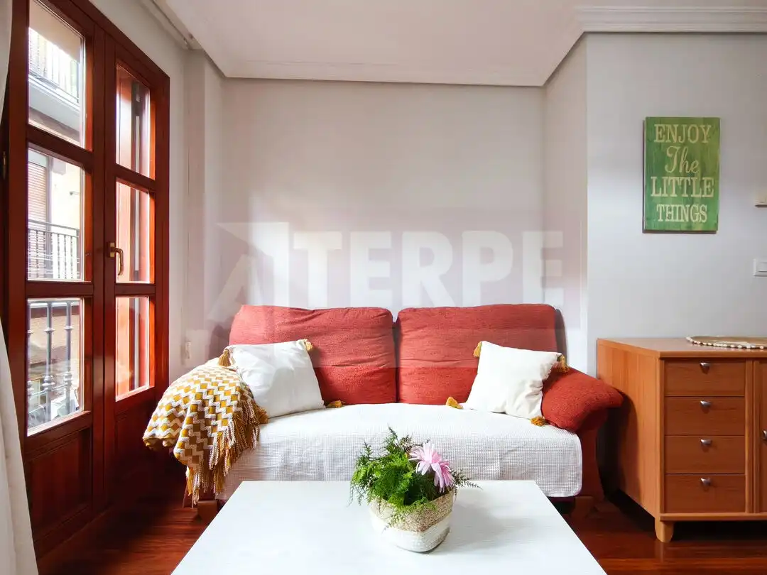 Living room of Flat for sale in Errenteria  with Heating, Furnished and Balcony