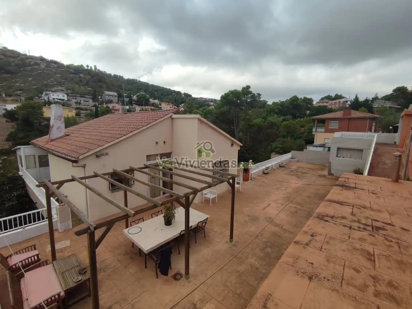 Terrassa de Casa o xalet en venda en Vallirana amb Aire condicionat, Calefacció i Jardí privat