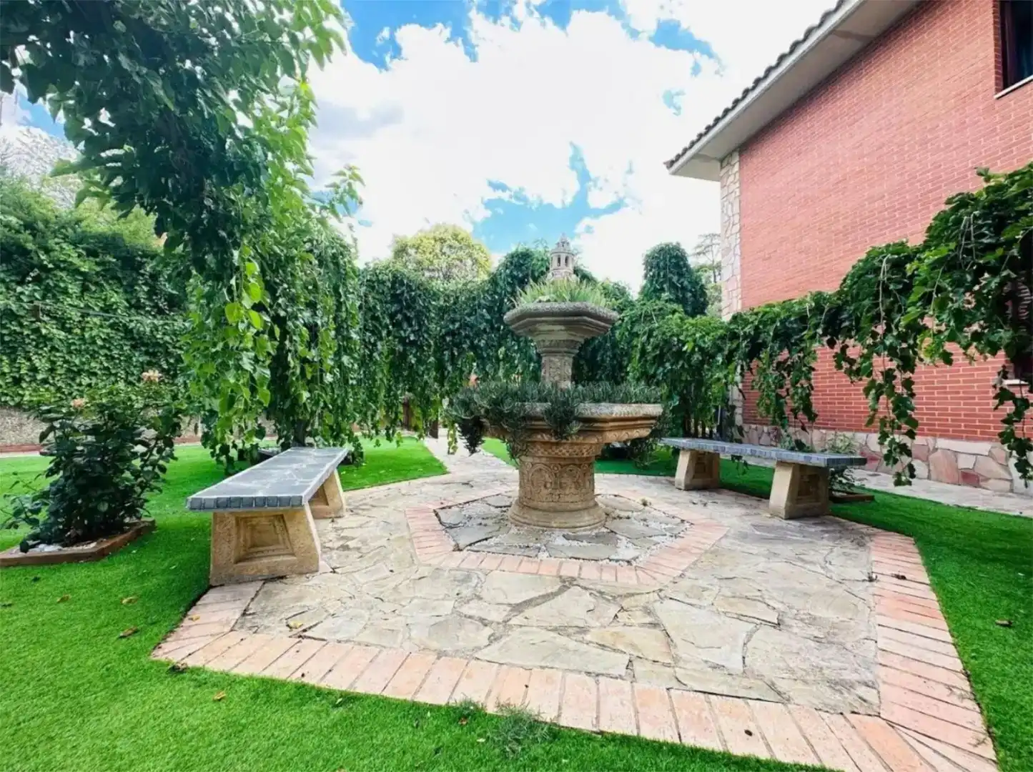 Terraza de Casa o chalet para compartir en Cadrete con Jardín privado, Parquet y Trastero