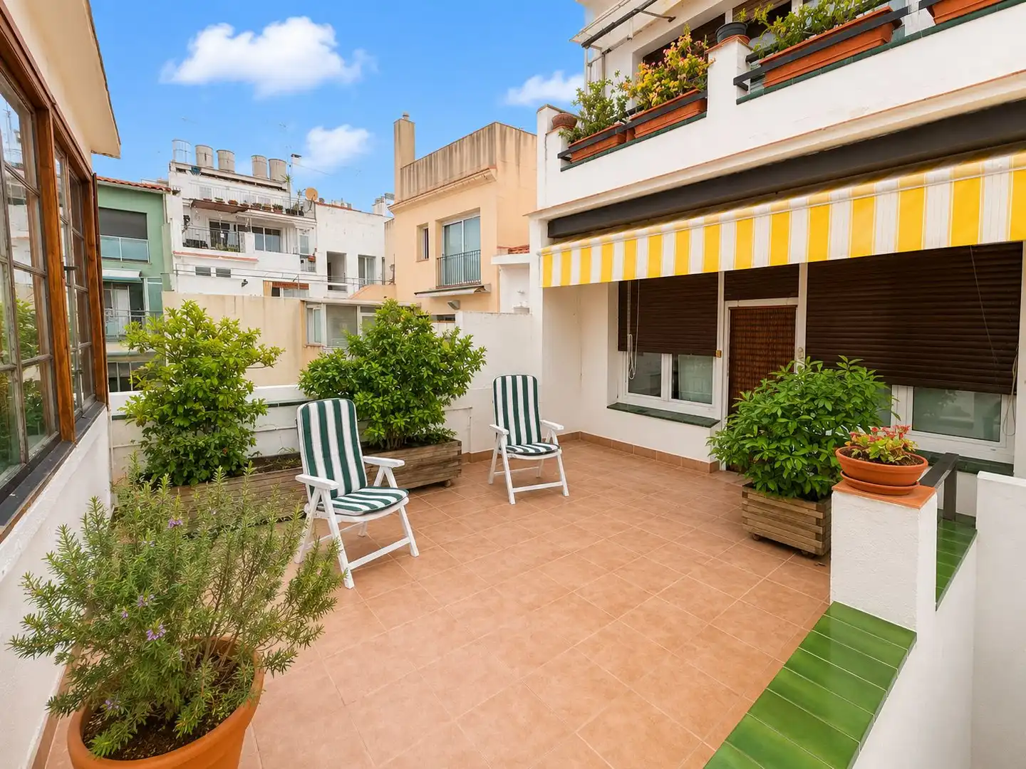 Terrassa de Casa adosada en venda en Mataró amb Aire condicionat, Calefacció i Parquet