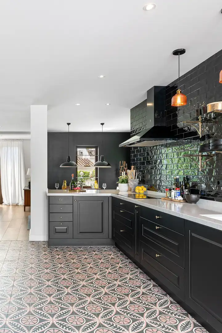 Cocina de Casa o chalet en venta en Estepona con Aire acondicionado, Jardín privado y Terraza