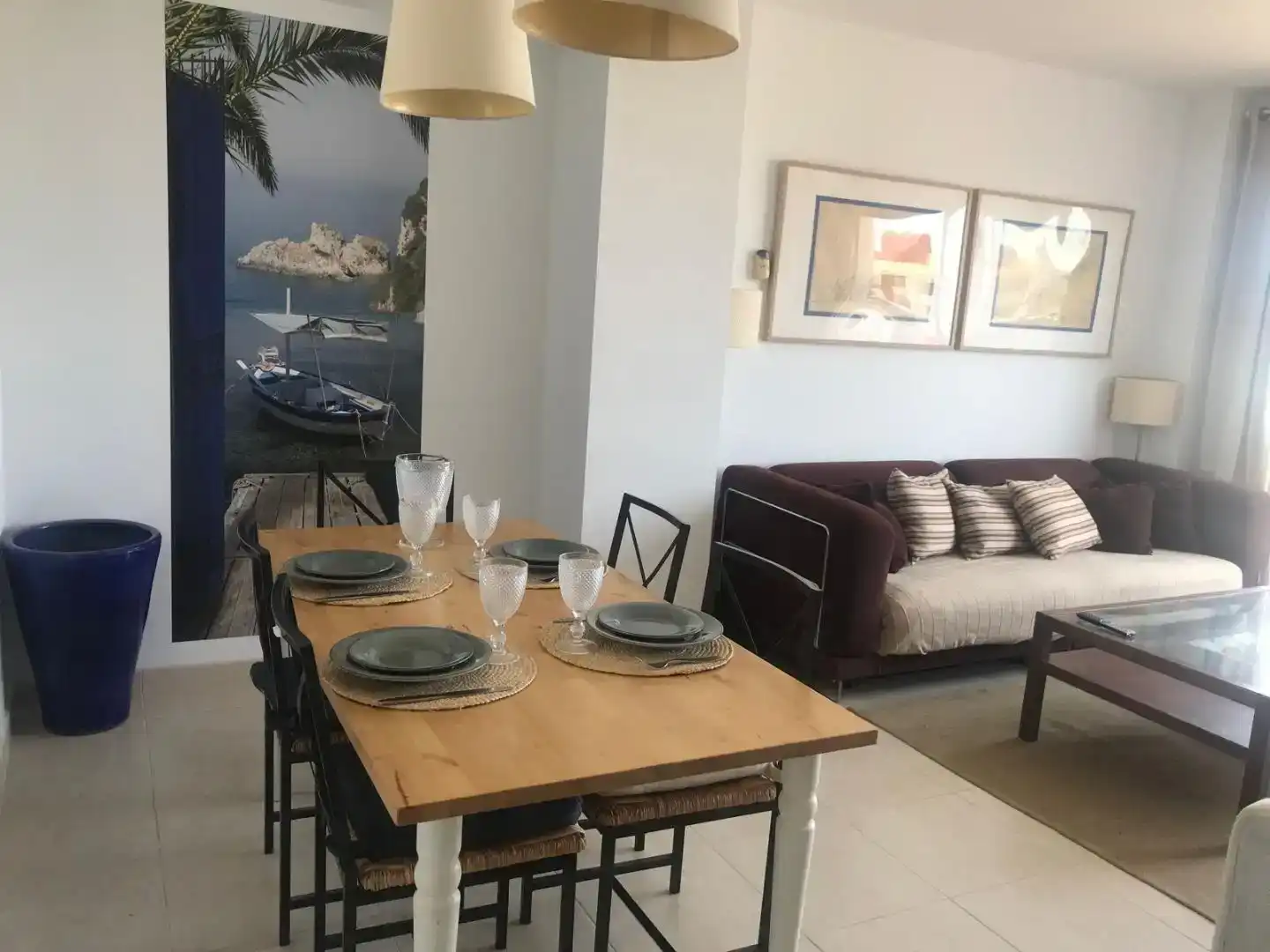 Esszimmer von Wohnung zur Miete in El Verger mit Klimaanlage und Schwimmbad