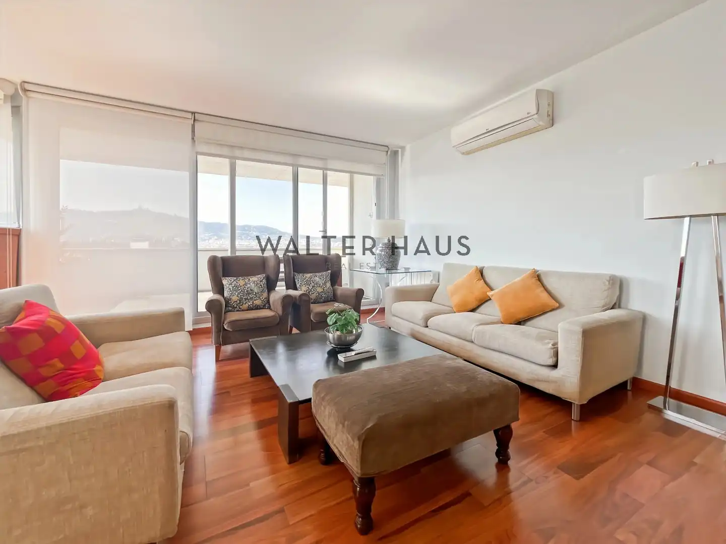 Wohnzimmer von Wohnung zur Miete in Barcelona mit Klimaanlage, Heizung und Möbliert
