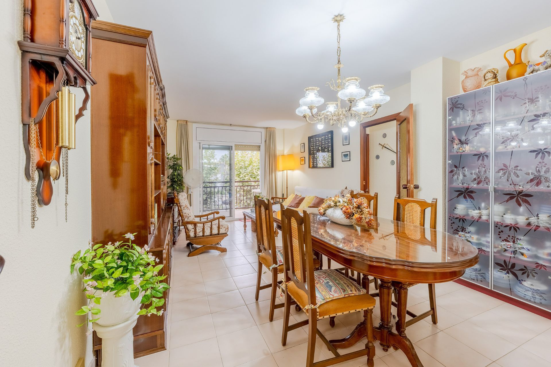 Dining room of Flat for sale in Cunit  with Terrace and Furnished
