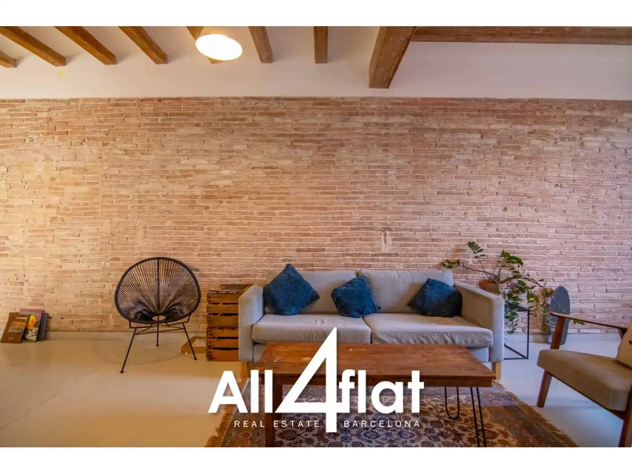 Sala de estar de Piso de alquiler en Barcelona con Calefacción, Amueblado y Balcón