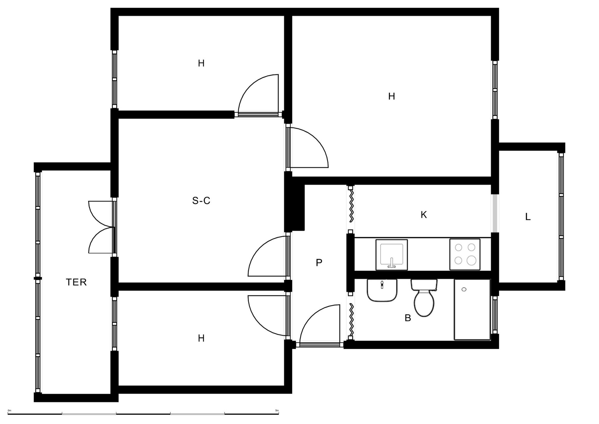 Flat to rent in  Madrid Capital  with Heating, Terrace and Storage room
