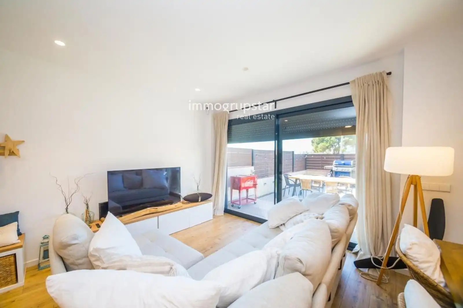 Sala d'estar de Apartament en venda en Calonge i Sant Antoni amb Aire condicionat, Calefacció i Terrassa
