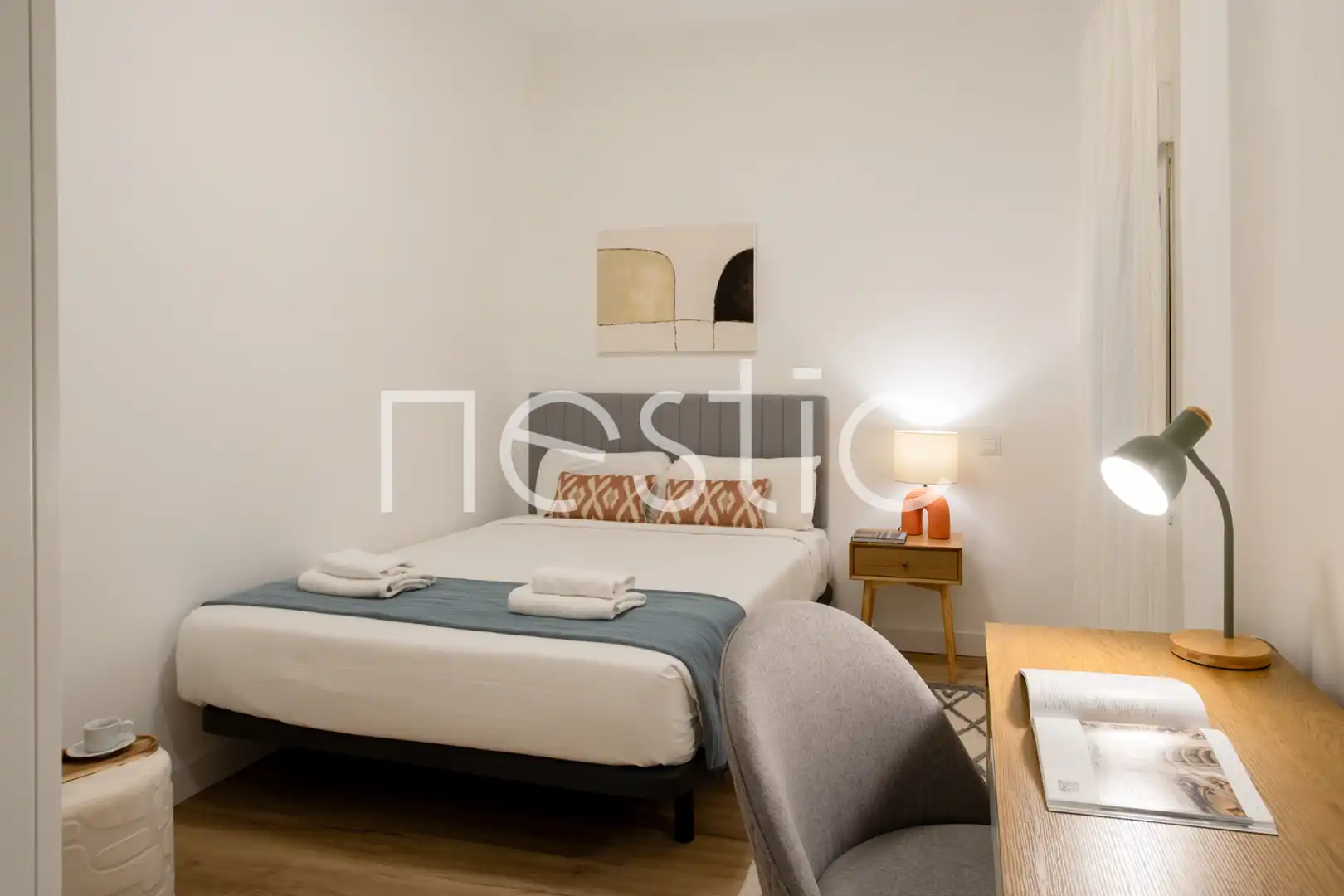 Bedroom of Apartments for rent in Madrid  with Heating, Furnished and Washing machine