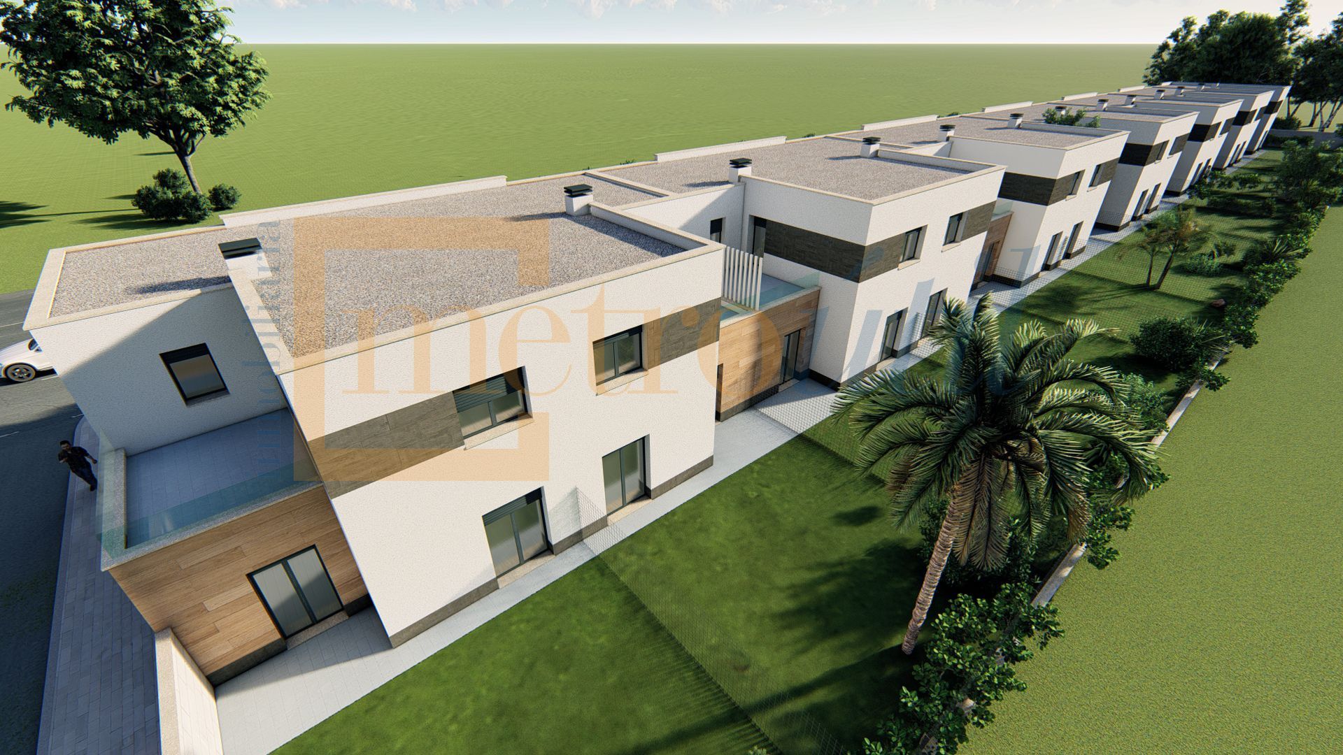 Exterior view of Single-family semi-detached for sale in Doñinos de Salamanca  with Heating, Private garden and Parquet flooring