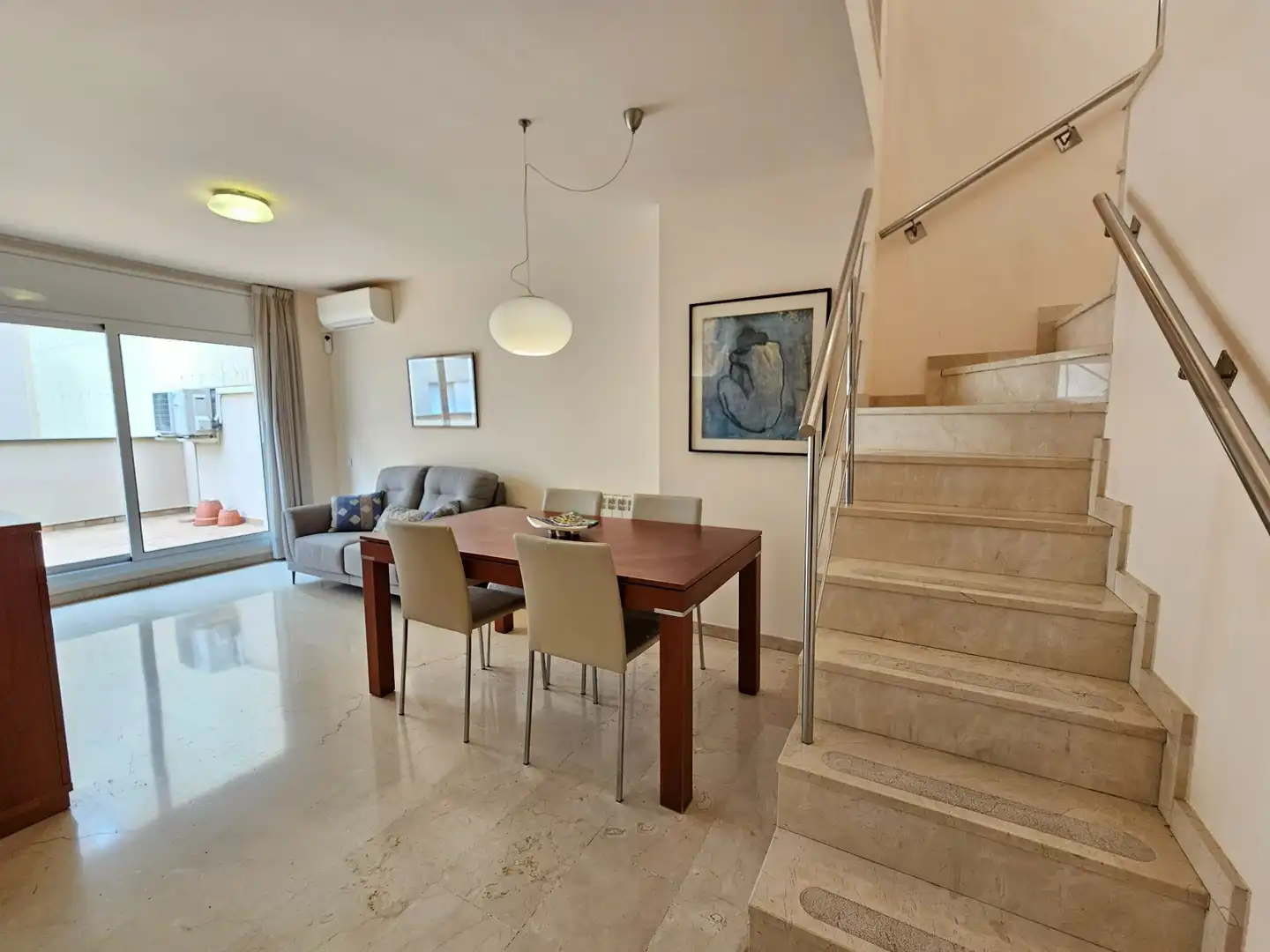 Dining room of Duplexes for sale in Terrassa  with Air Conditioner, Heating and Storage room