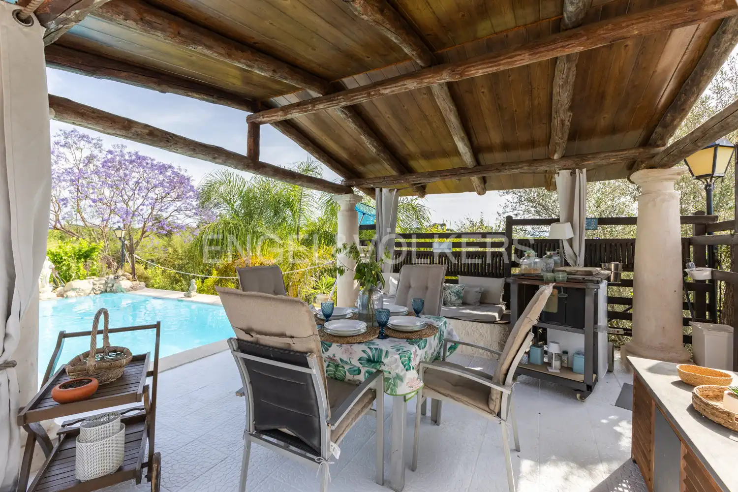 Terraza de Casa o chalet en venta en Pedralba con Aire acondicionado, Calefacción y Jardín privado