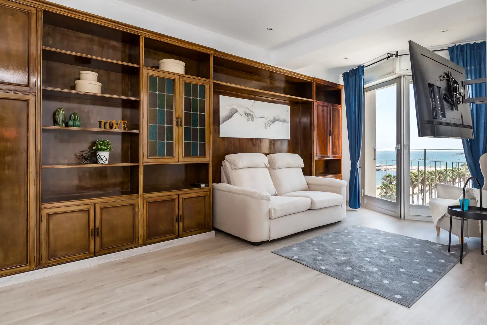 Sala de estar de Piso en venta en Barcelona con Aire acondicionado, Calefacción y Amueblado